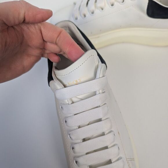 Alexander McQueen Men's Platform Sneakers Black and White 38 - Picture 7 of 15